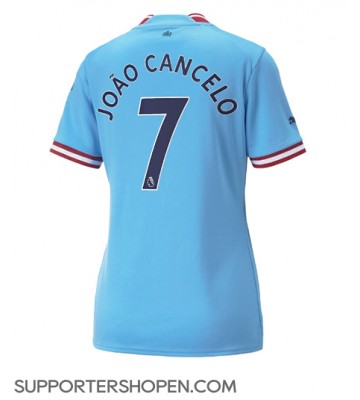 Manchester City Joao Cancelo #7 Hemma Matchtröja Dam 2022-23 Kortärmad